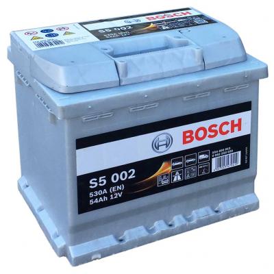 Bosch S5 Silver Plus akkumulátor, 12V 54Ah 530A EU J+, 0092S50020, magas
